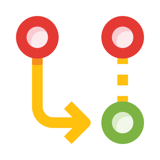 Colorful commit mark